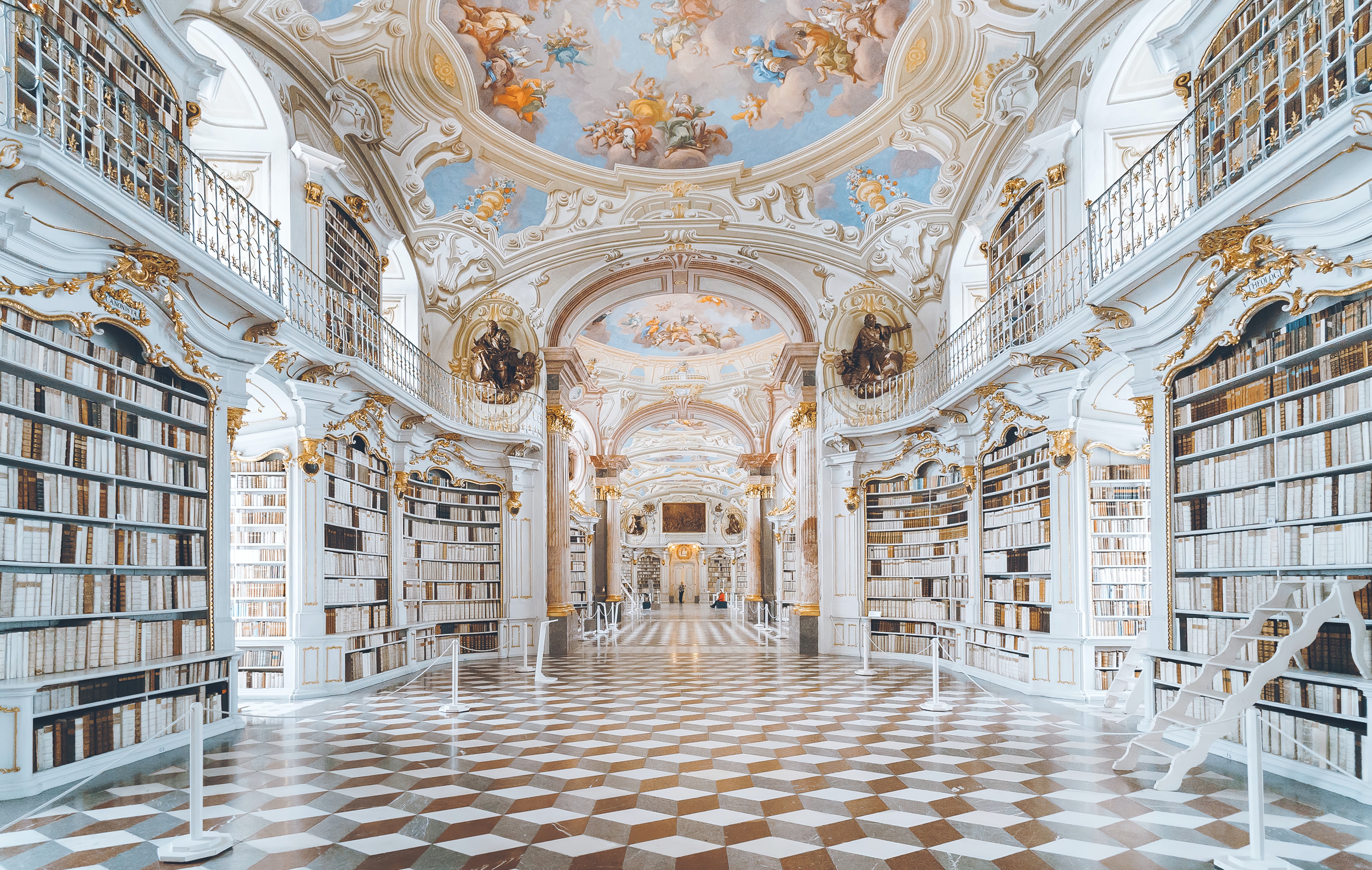 A vast library of books