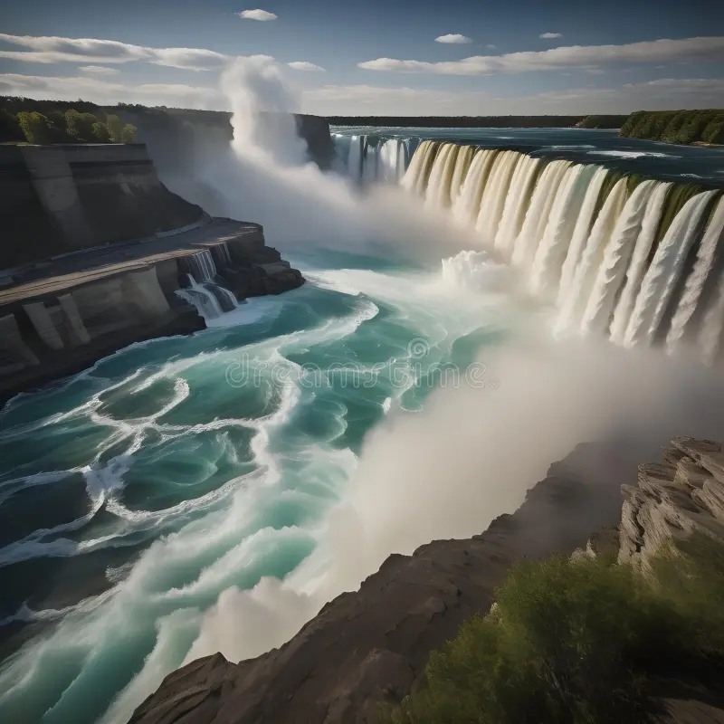 Waterfalls between New York, United States and Ontario, Canada